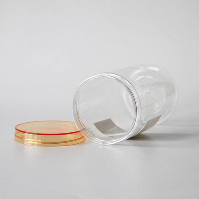 1500 ml boca larga grande redonda frasco de plástico transparente para alimentos calibre 100