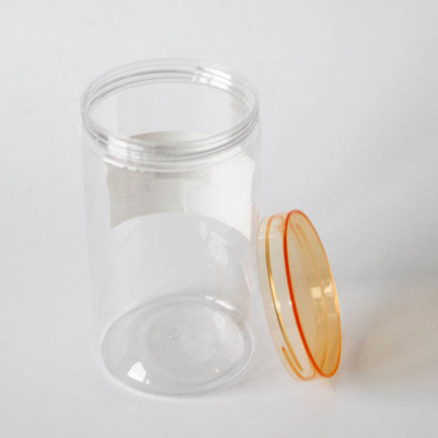 1500 ml boca larga grande redonda frasco de plástico transparente para alimentos calibre 100