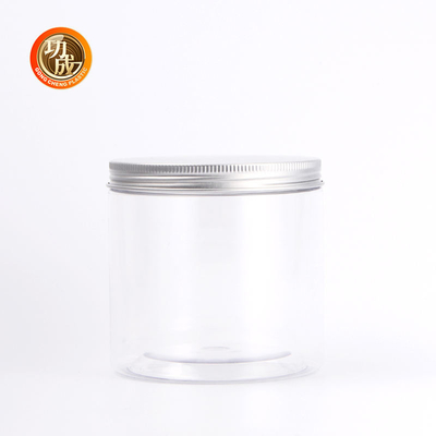 Jarro de plástico transparente de qualidade alimentar personalizado com tampa 850ml