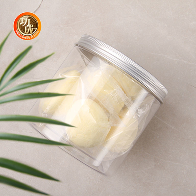 Jarro de plástico transparente de qualidade alimentar personalizado com tampa 850ml