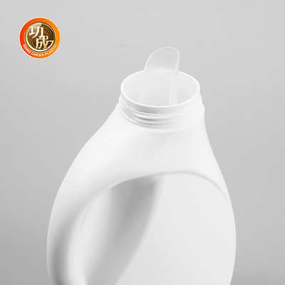Garrafas de plástico de detergente semitransparentes com tampa de parafuso