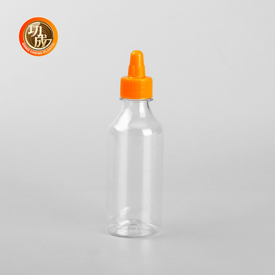Flasca de molho de plástico para espremer de cilindro Disposição de recipiente de molho para espremer Tipo de fecho