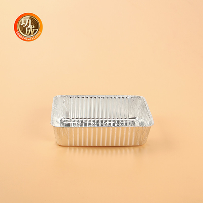 Caixas de embalagem de alimentos personalizadas em papel de alumínio de prata / ouro Rectangular / redondo Impressão ecológica