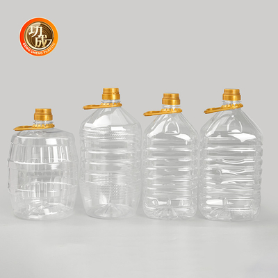 Garrafas de plástico transparente de temperos, temperos de qualidade alimentar Embalagens de 1800 ml Capacidade