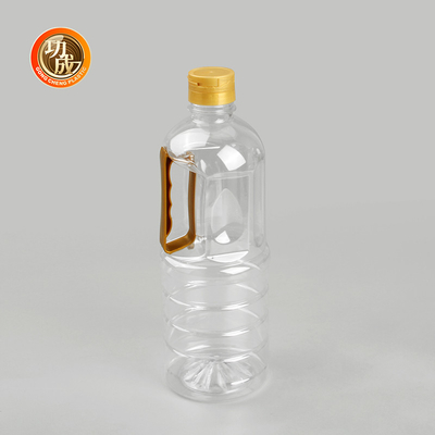 Parafuso na tampa de plástico garrafa de óleo de cozinha de qualidade alimentar condimentos embalagem personalizada 1000ml-1800ml