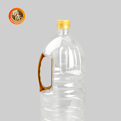 Garrafas de plástico transparente de temperos, temperos de qualidade alimentar Embalagens de 1800 ml Capacidade