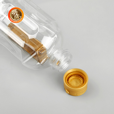 Garrafas de plástico transparente de temperos, temperos de qualidade alimentar Embalagens de 1800 ml Capacidade