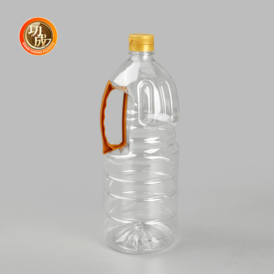 Garrafas de molho de plástico transparente em cilindro de qualidade alimentar Embalagem 1000ml-1800ml Capacidade