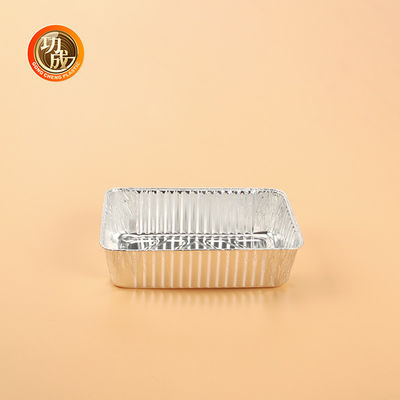 Caixas de embalagem de alimentos personalizadas em papel de alumínio de prata / ouro Rectangular / redondo Impressão ecológica